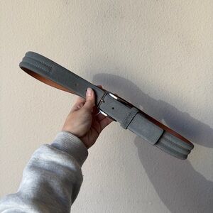 NEW Belts.com Gray Leather Men's Belt